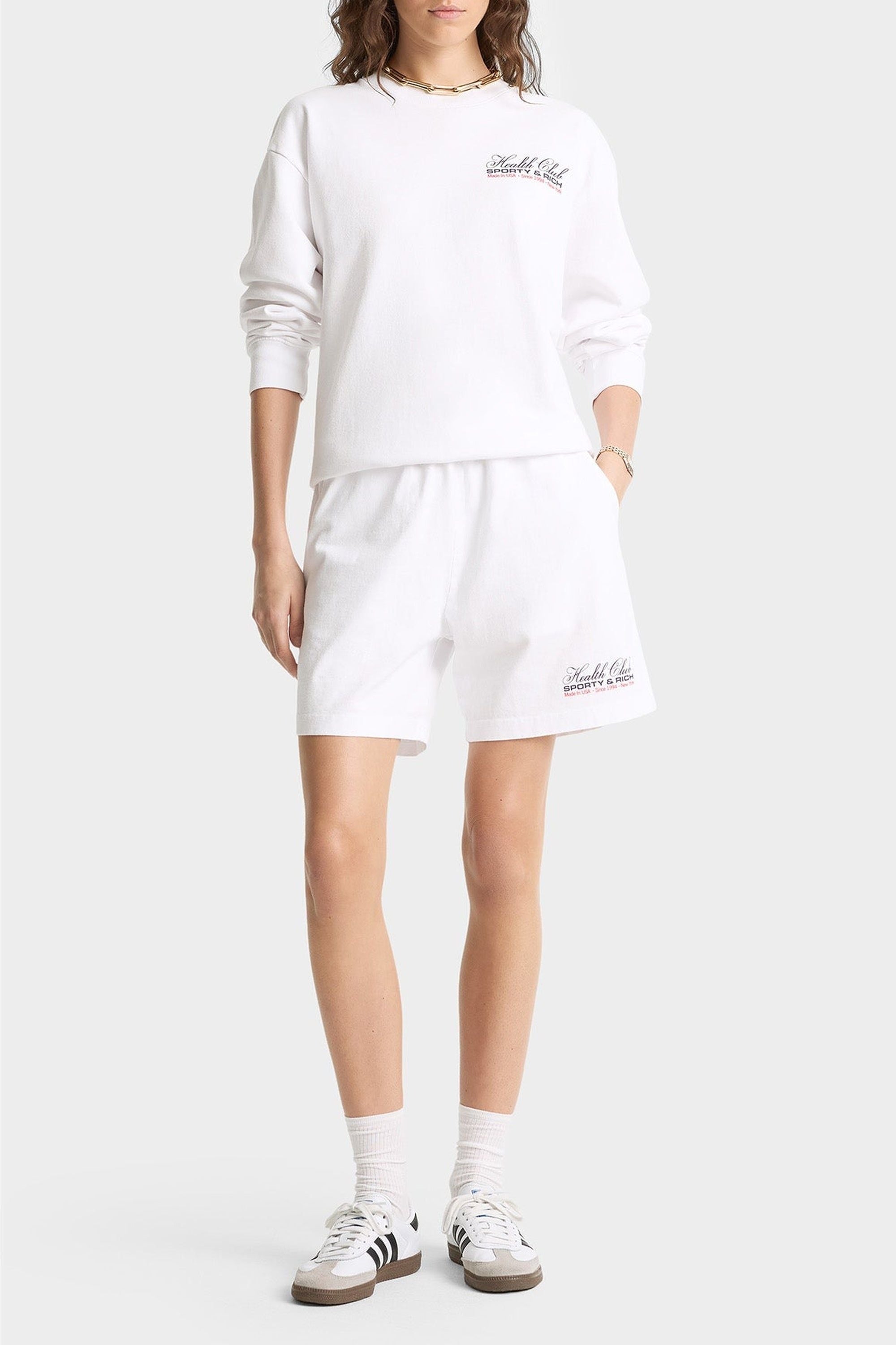 Sweatshirt Made In USA imprimé - White