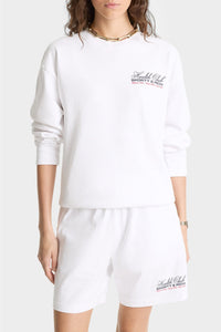 Sweatshirt Made In USA imprimé - White