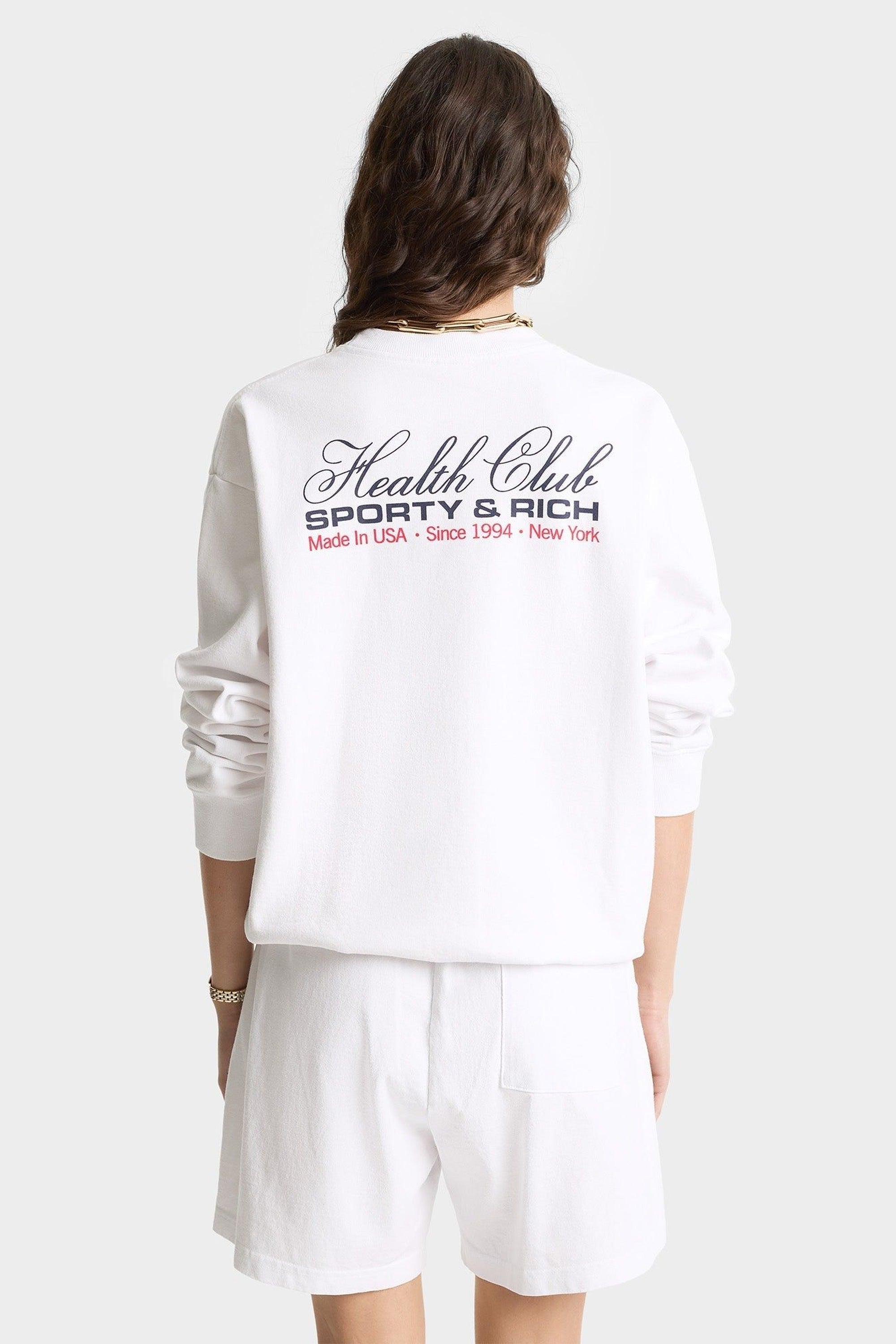 Sweatshirt Made In USA imprimé - White
