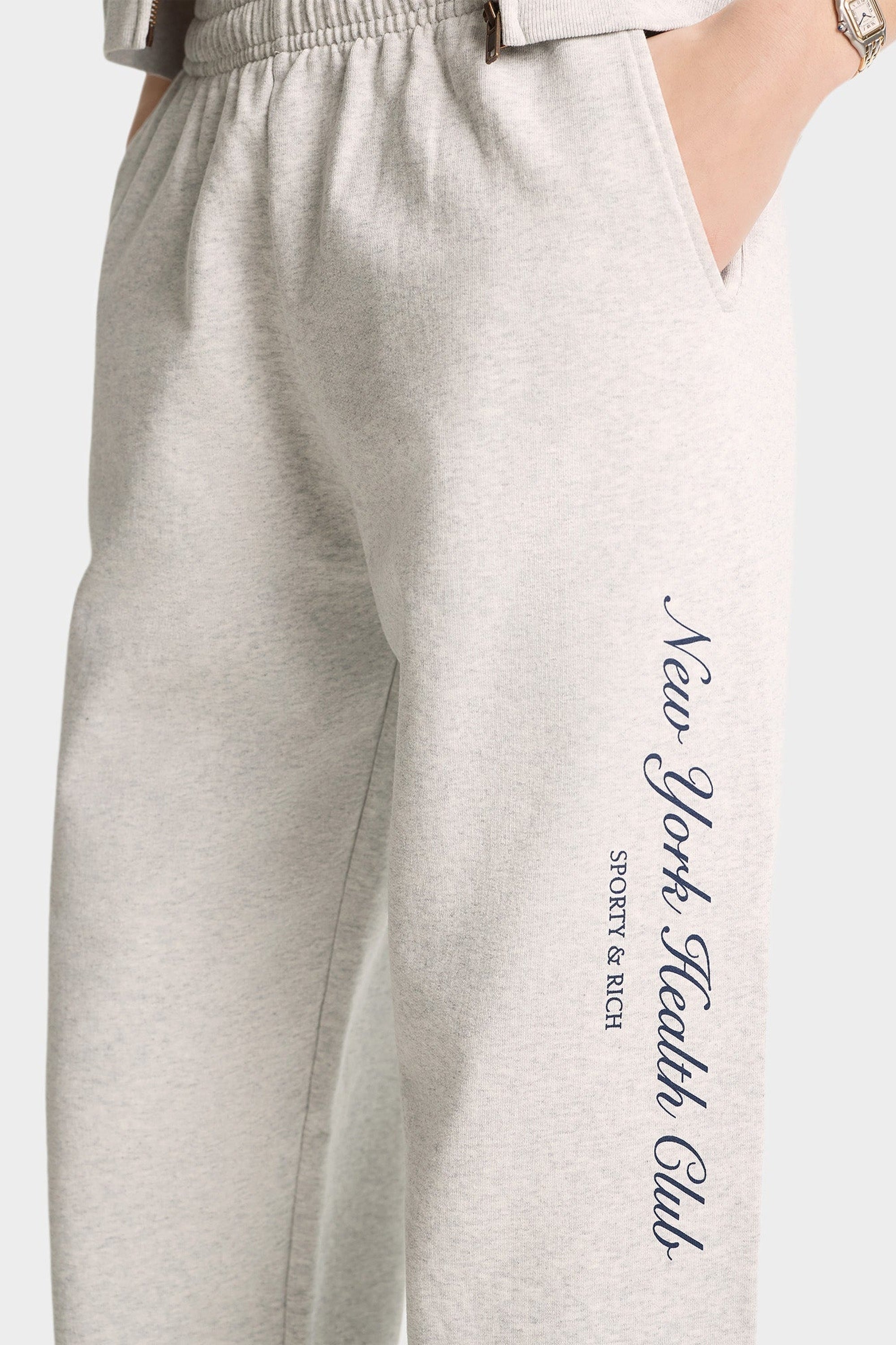 Pantalon de survêtement NY Health Club imprimé - Heather Gray
