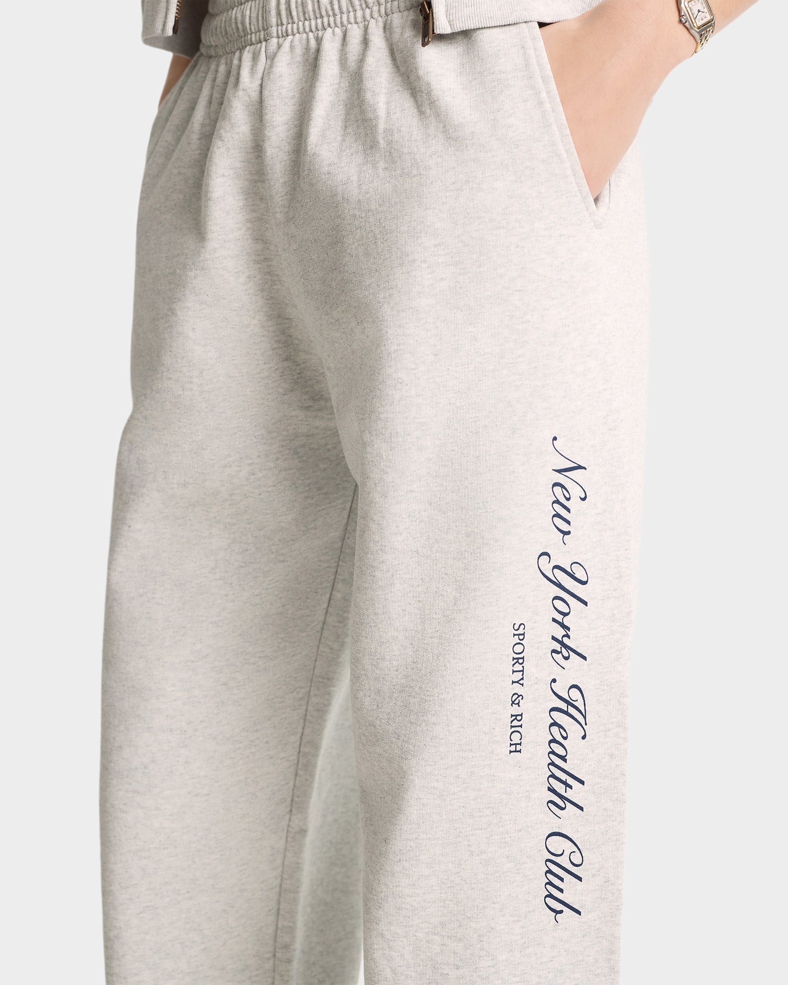 Pantalon de survêtement NY Health Club imprimé - Heather Gray