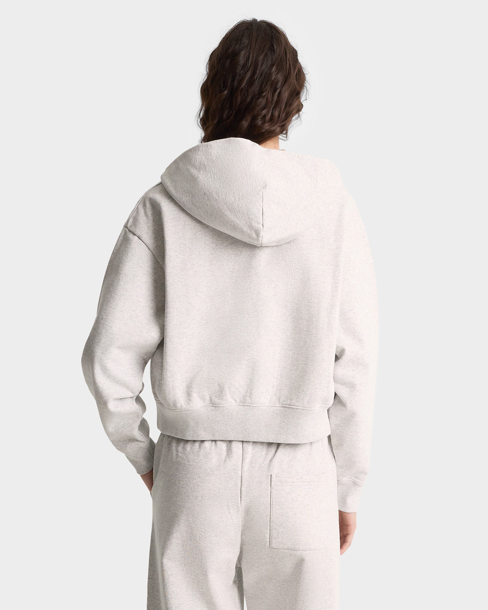 Sweat à capuche à zip - Heather Gray