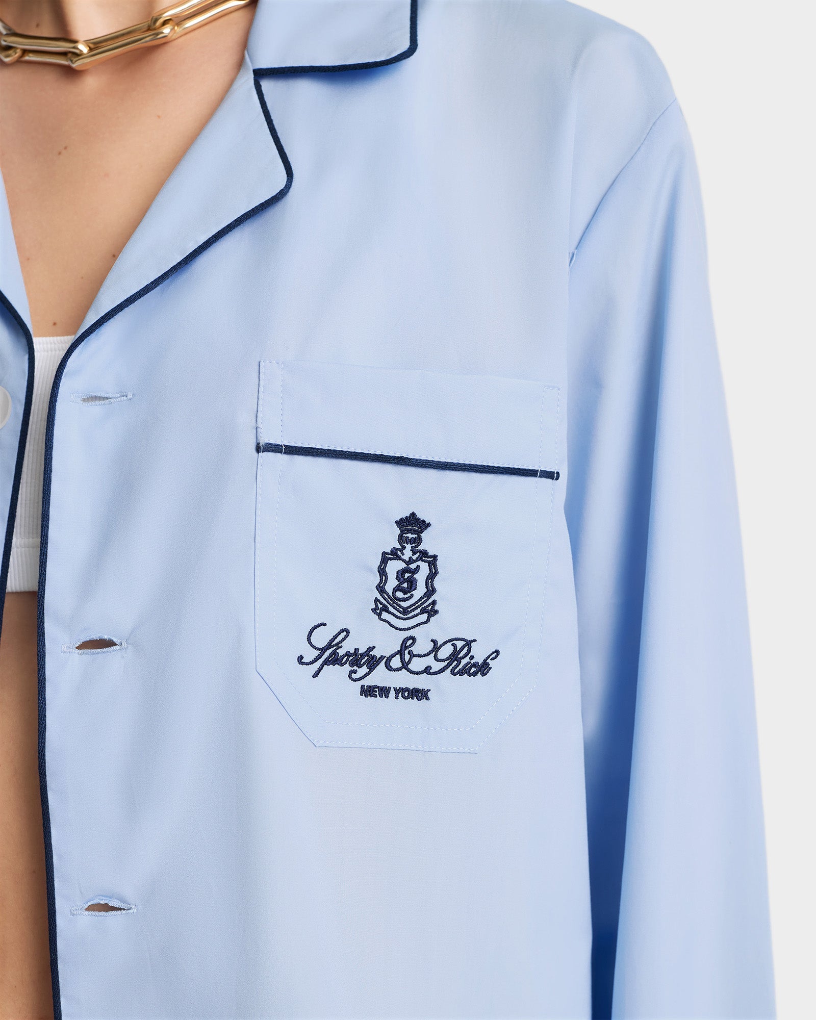 Chemise de pyjama Vendome - Ciel