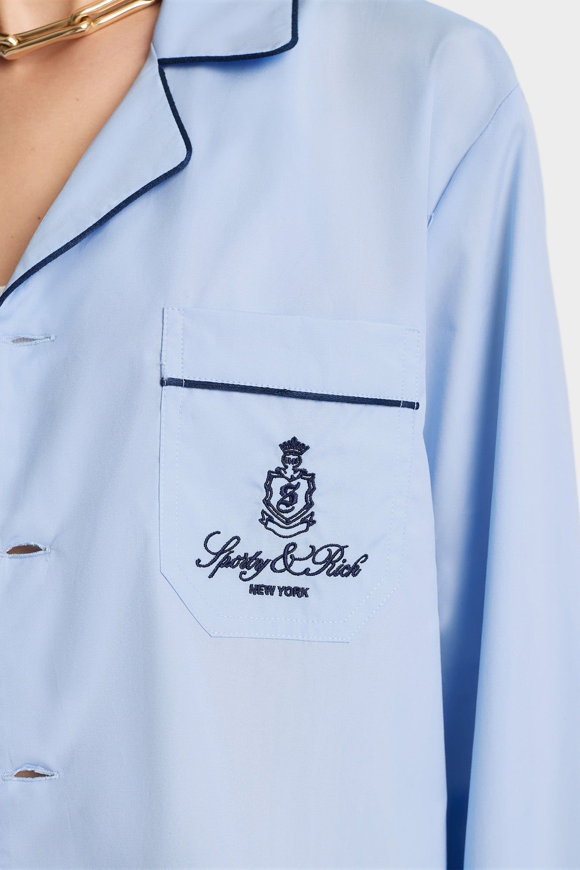 Chemise de pyjama Vendome - Ciel