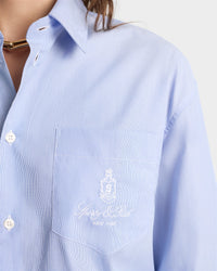 Chemise Vendome oversize à rayures - Blue Striped