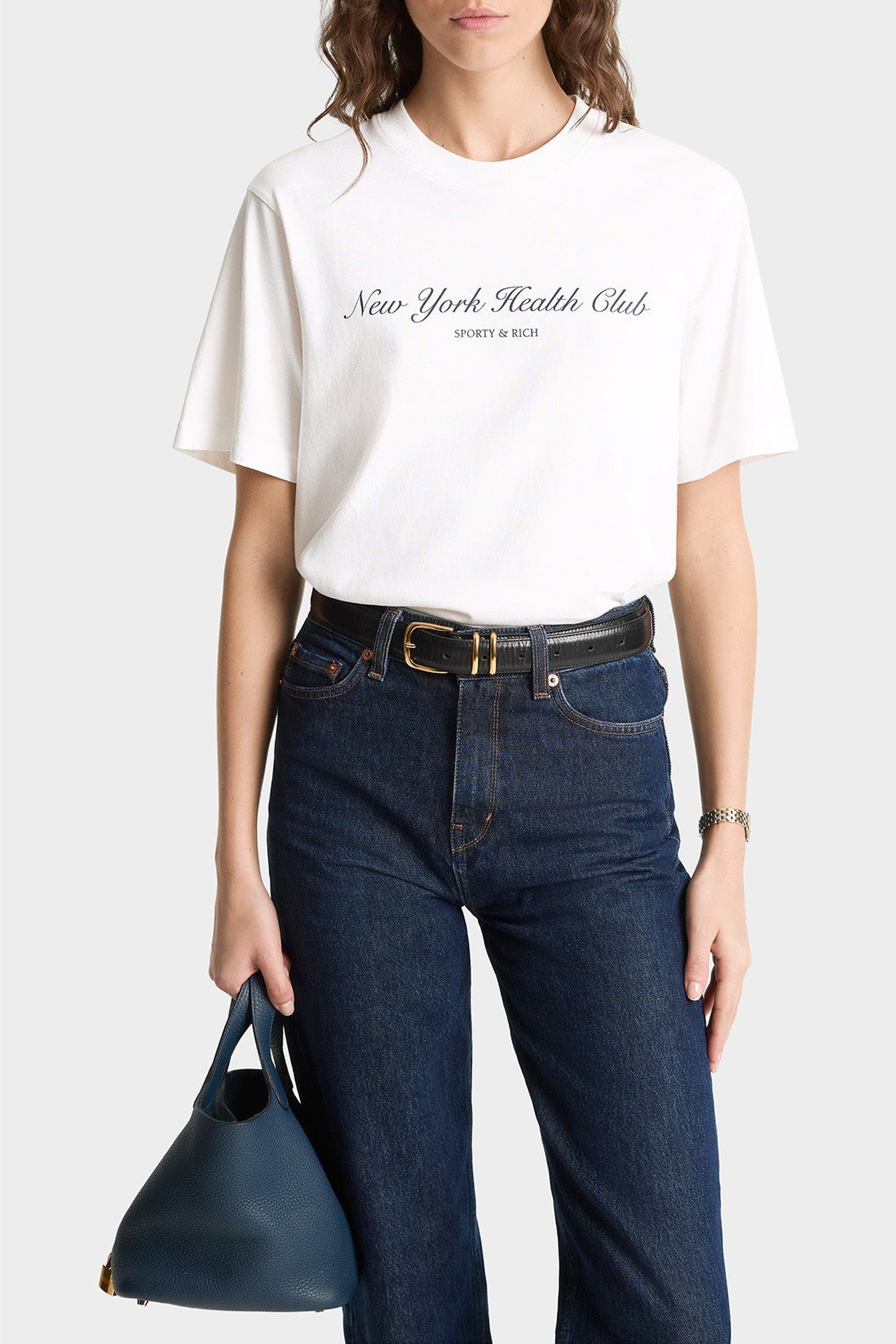 T-shirt NY Health Club à impression - White