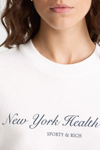 T-shirt NY Health Club à impression - White