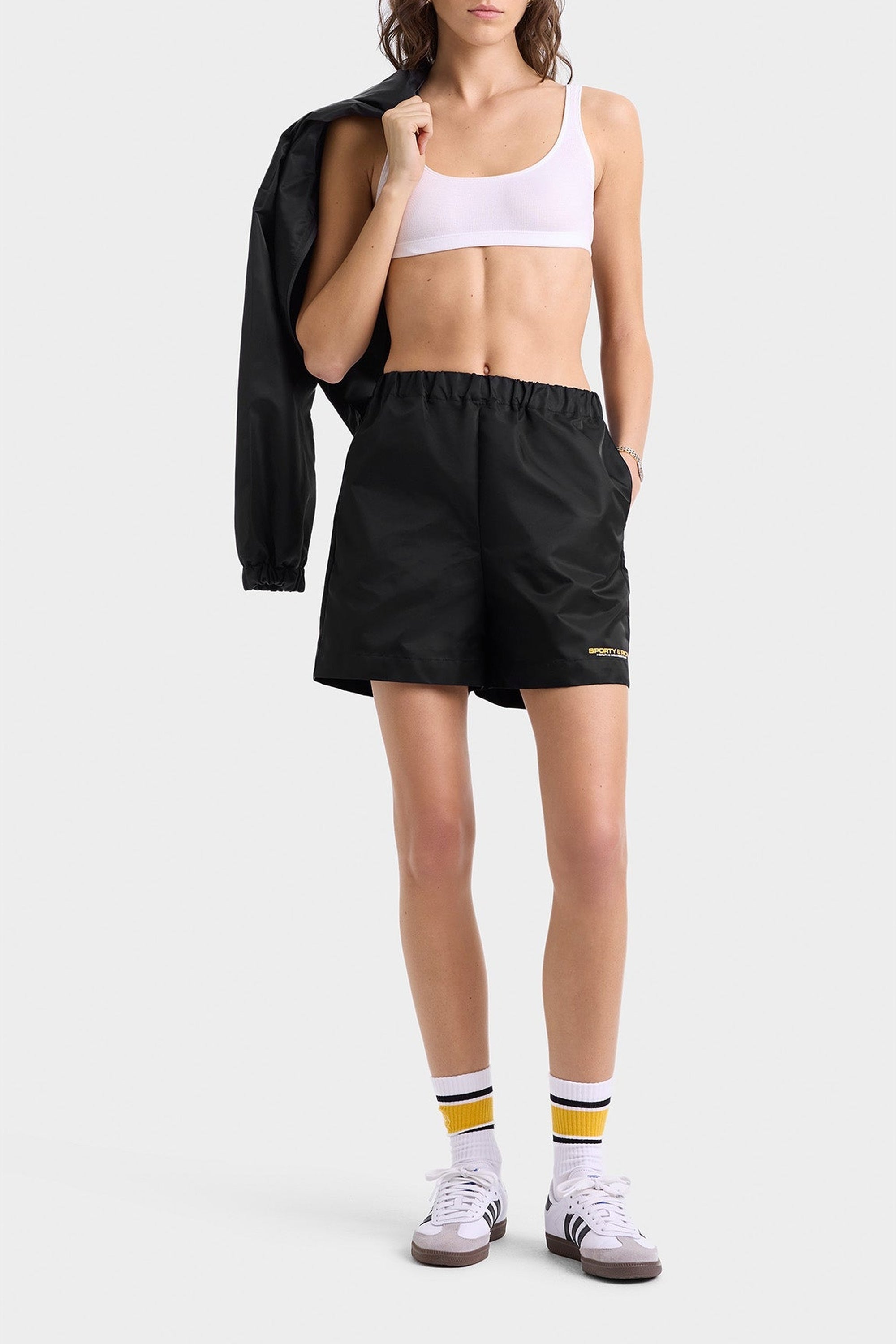 Short Bold Health en satin - Black