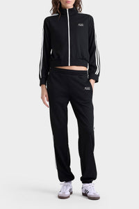 Gilet zippé à rayures - Black