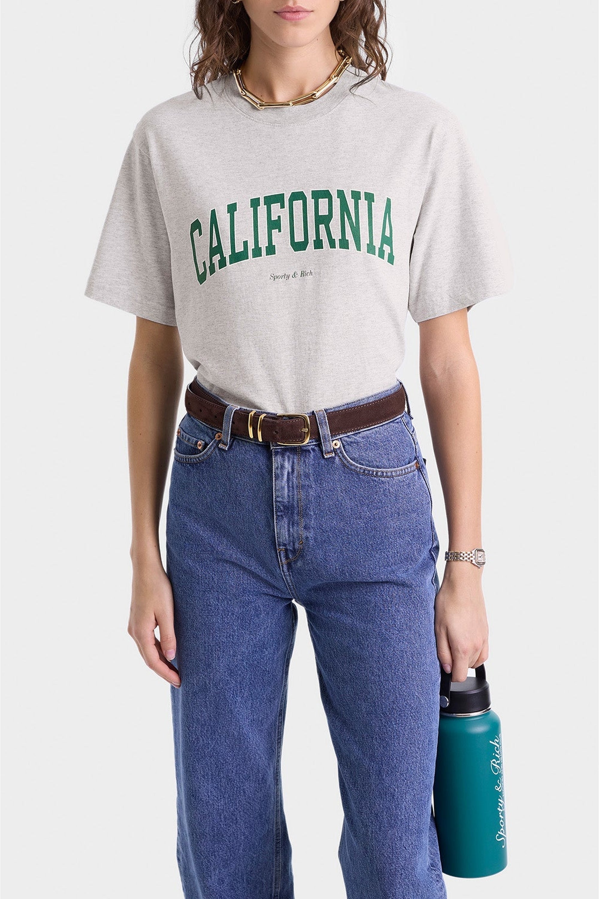 T-shirt California imprimé - Heather Gray