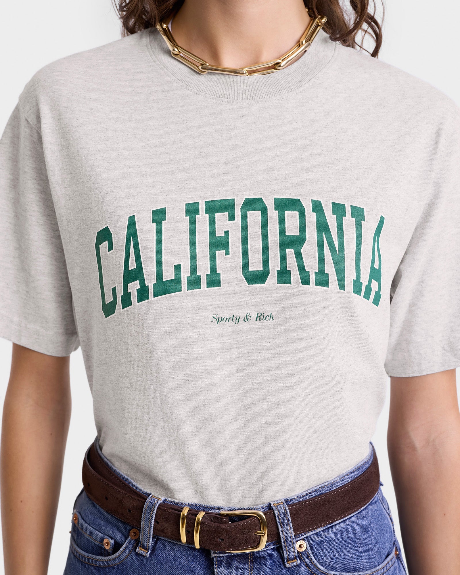 T-shirt California imprimé - Heather Gray