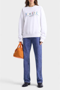 Sweatshirt NY 94 imprimé - White Ruby & Alpine