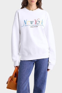 Sweatshirt NY 94 imprimé - White Ruby & Alpine