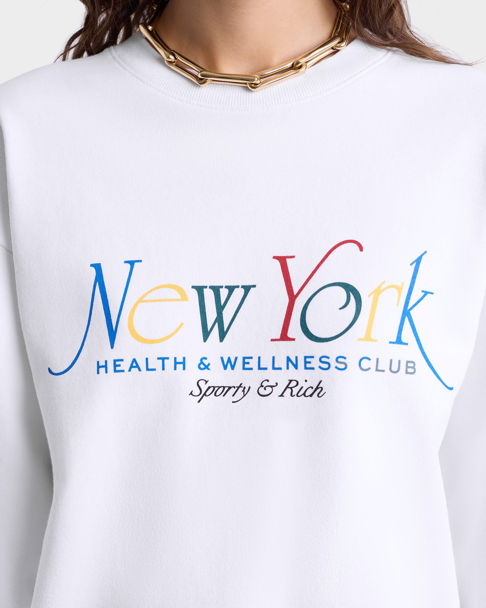 Sweatshirt NY 94 imprimé - White Ruby & Alpine