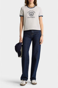 T-shirt California Emblem imprimé - Heather Gray & Navy