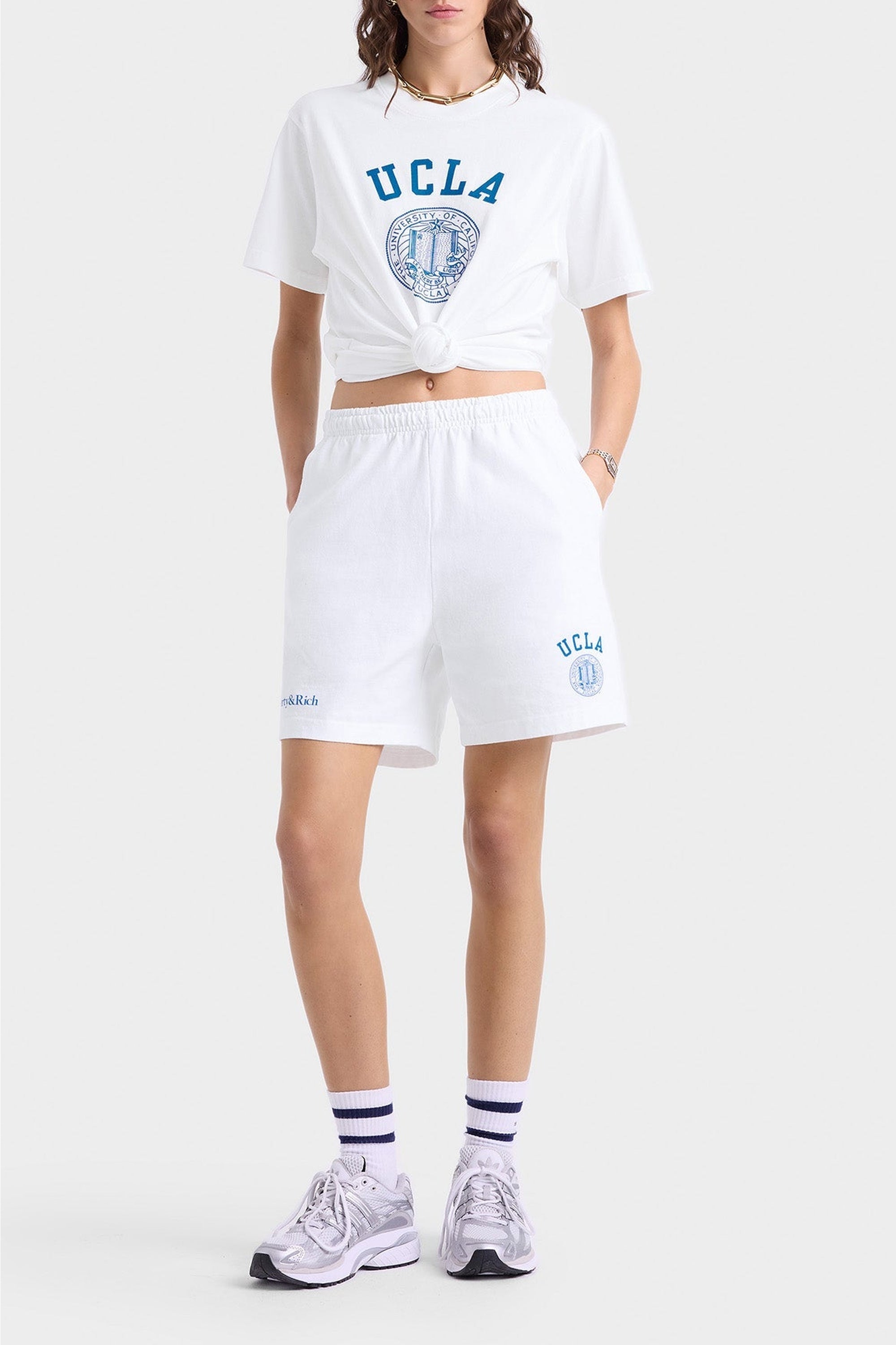 Bermuda shorts with pockets - White