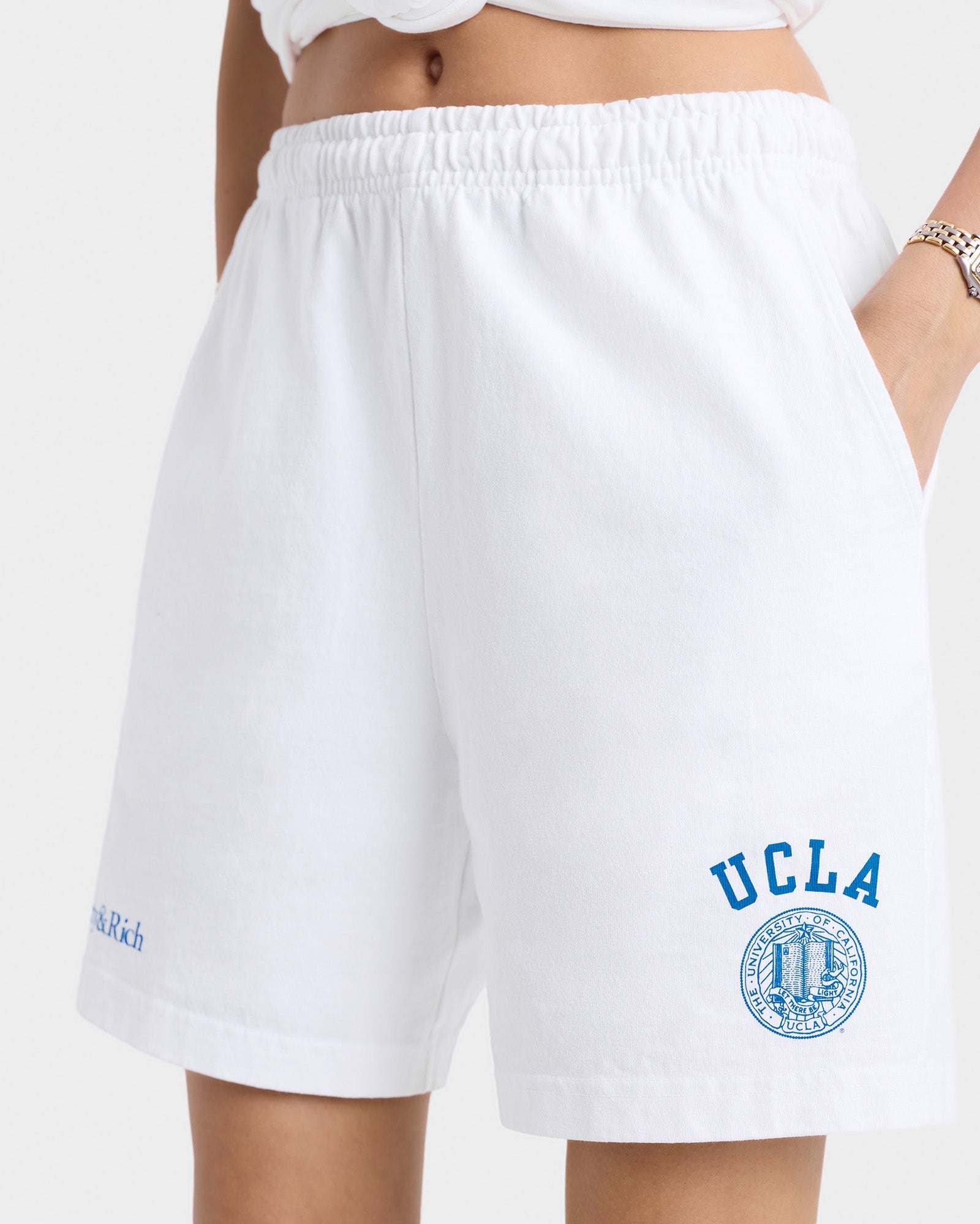 Bermuda shorts with pockets - White