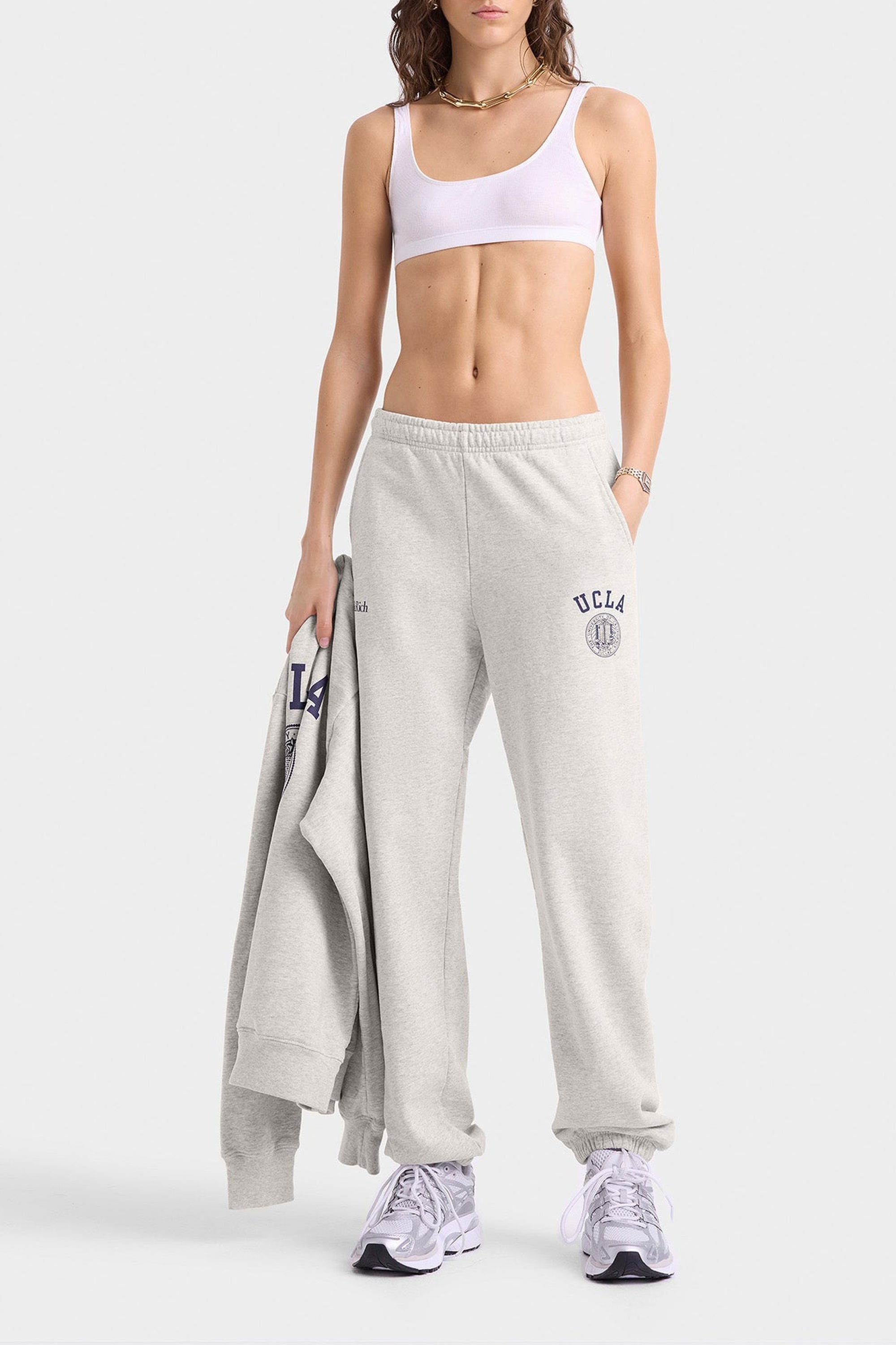 Pantalon de survêtement UCLA Crest imprimé - Heather Gray