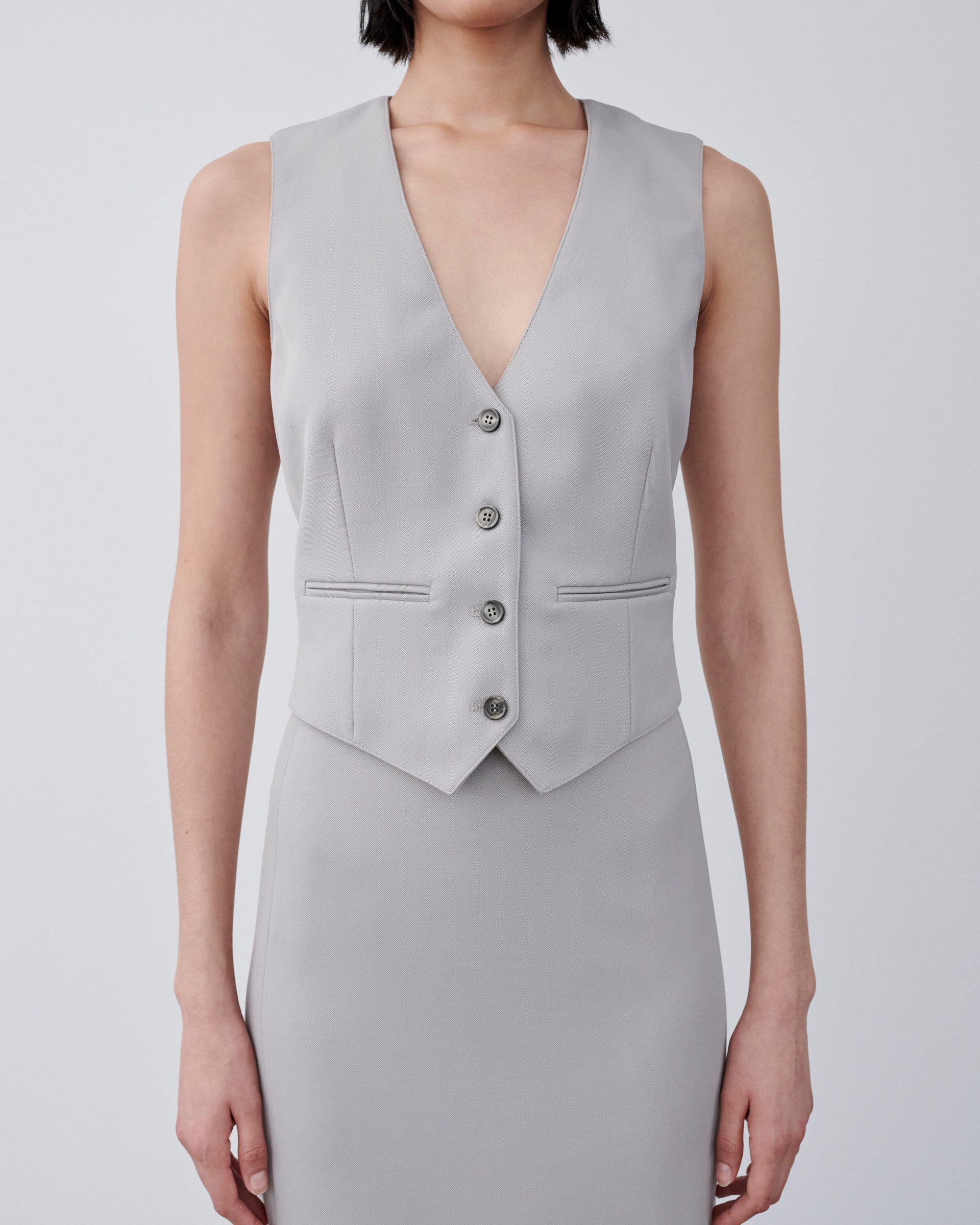 Waistcoat - Cement