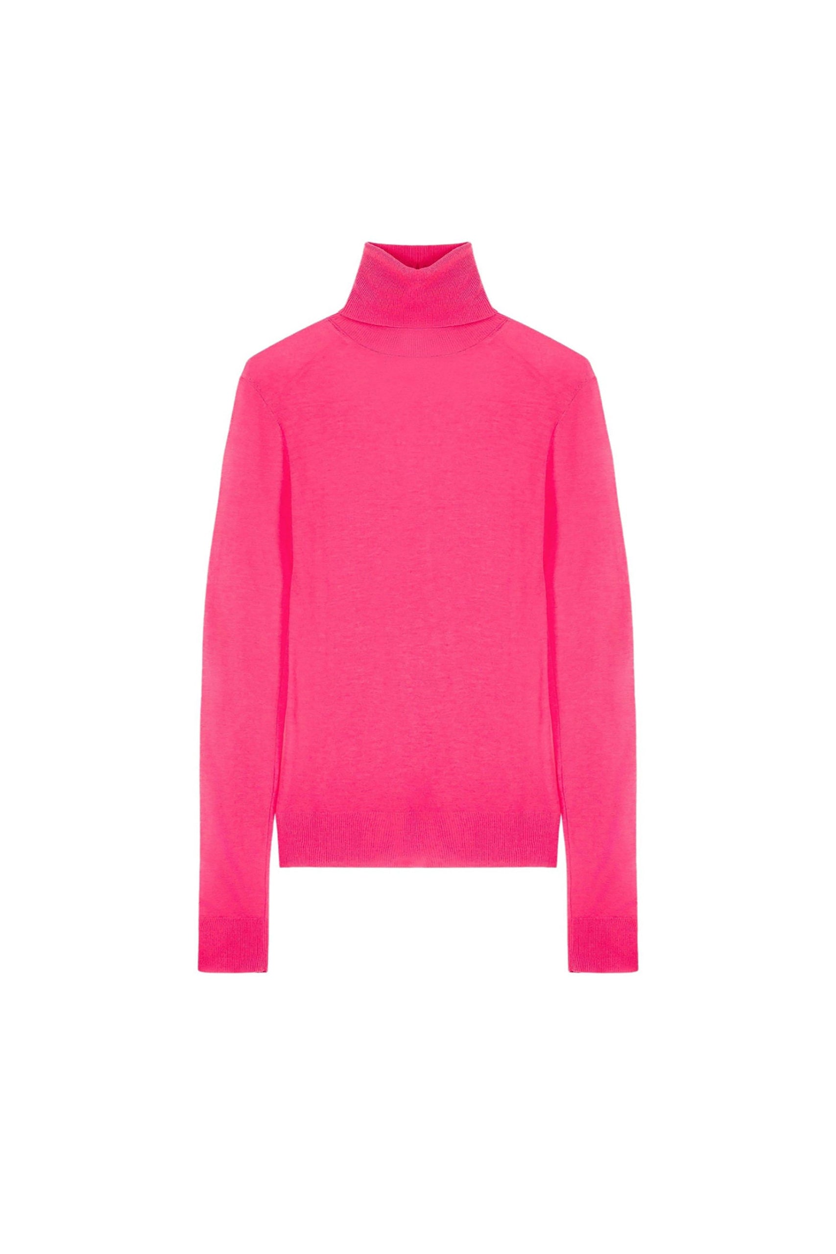 Pull Water à col roulé en laine - Pink