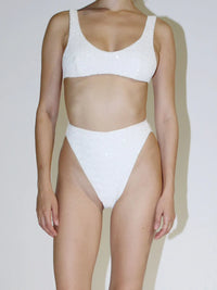 Maillot deux pièces brassière à paillettes - Pearl