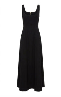 Adaline Dress en ivoire eco soft laine drap de costume