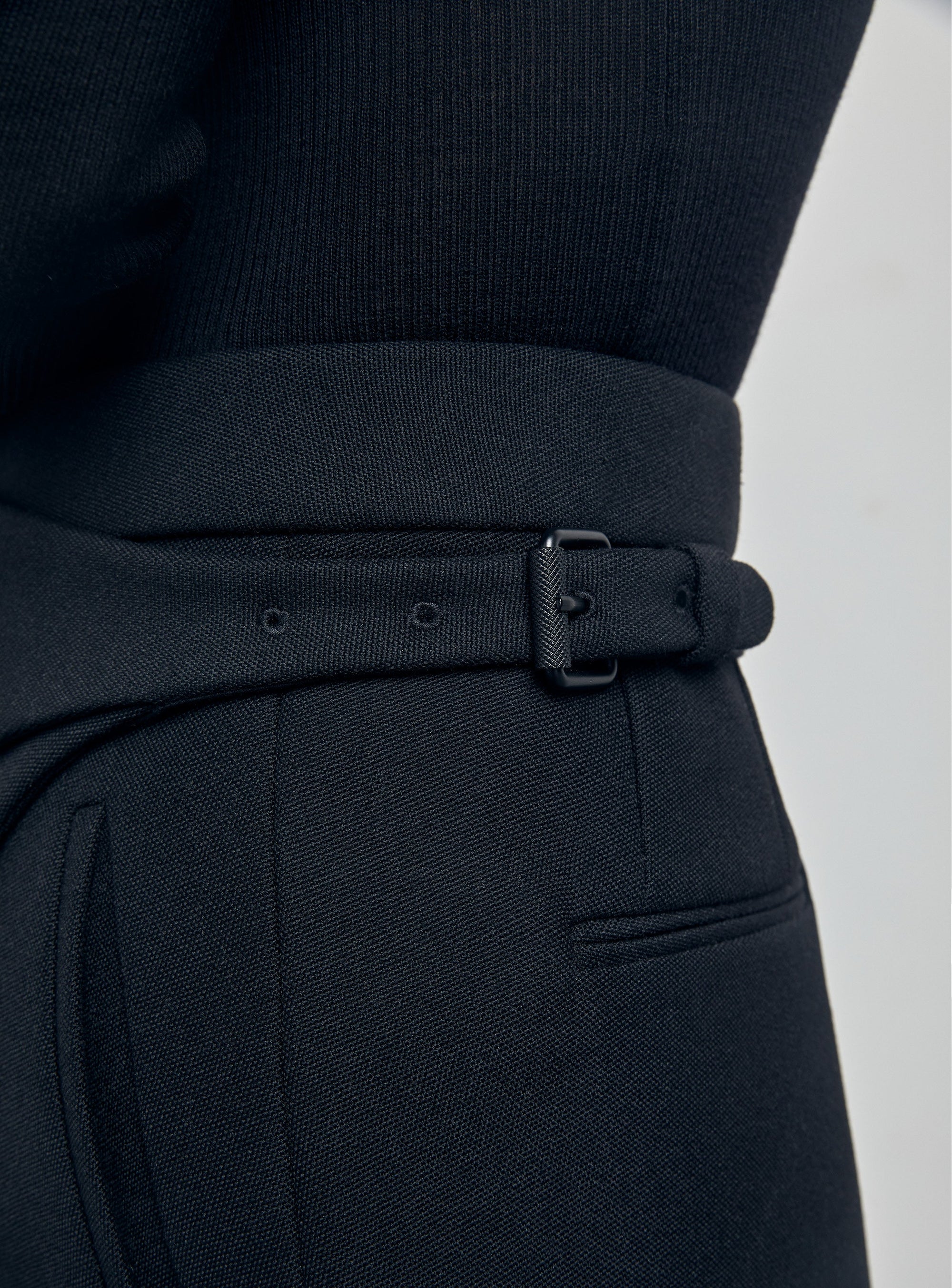 Wrap Skirt Midi - Black