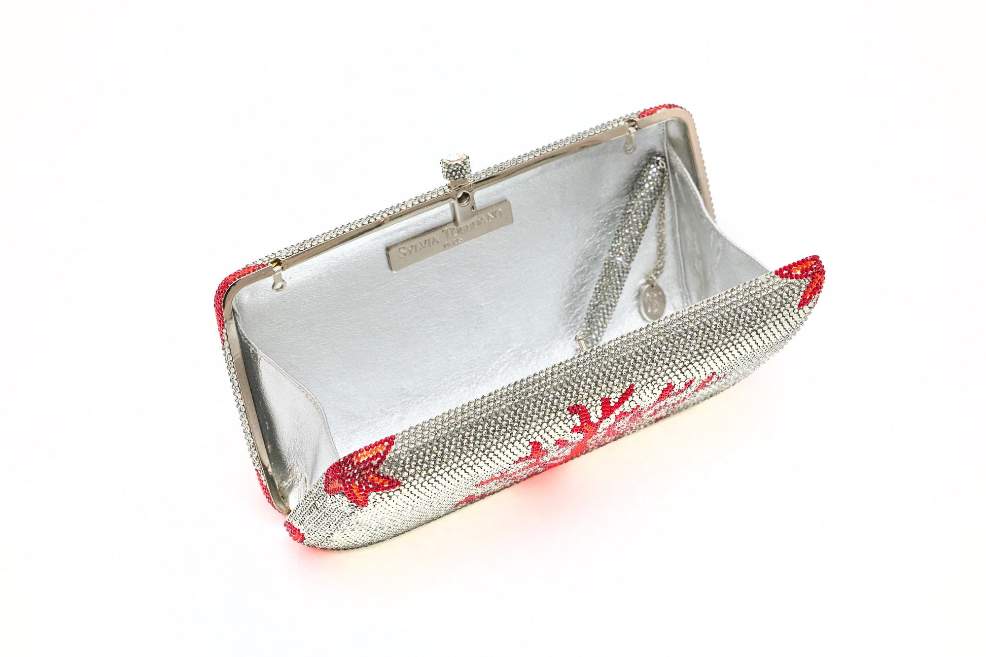 Minaudière Arbre de Vie en cristaux Swarovski - Gris
