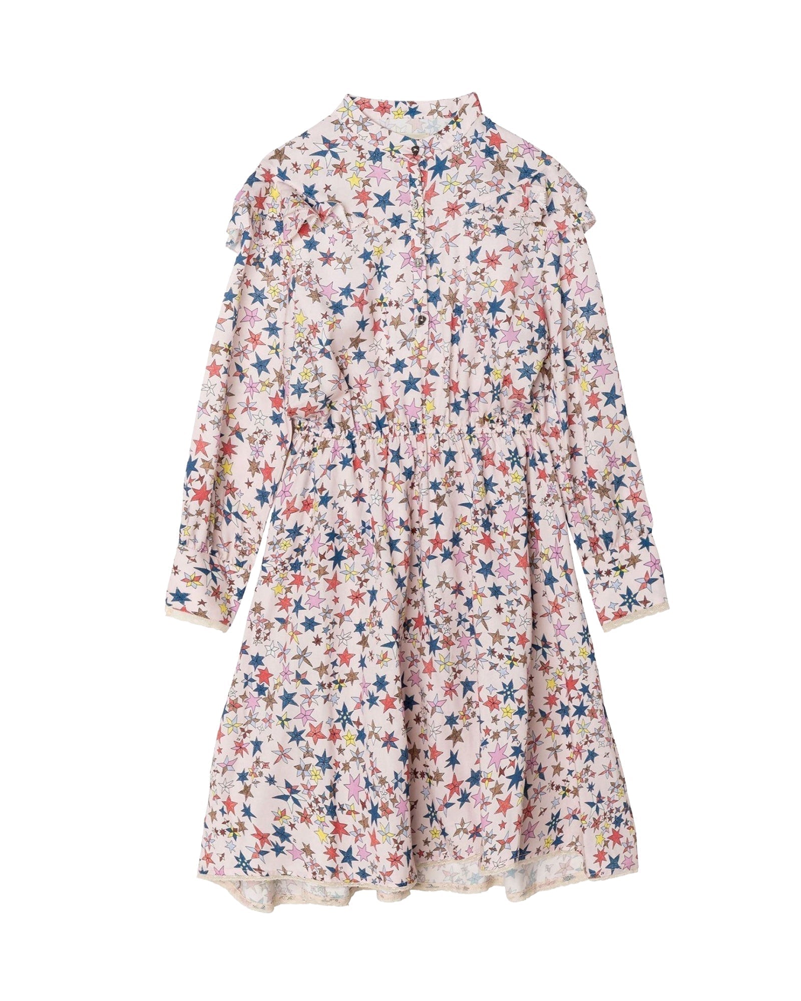 All-over star print maxi dress - Multicolor