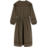 Elasticated waist maxi dress - Dark khaki