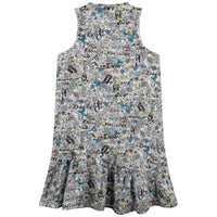 Robe imprimée all over fleurs - Ciel