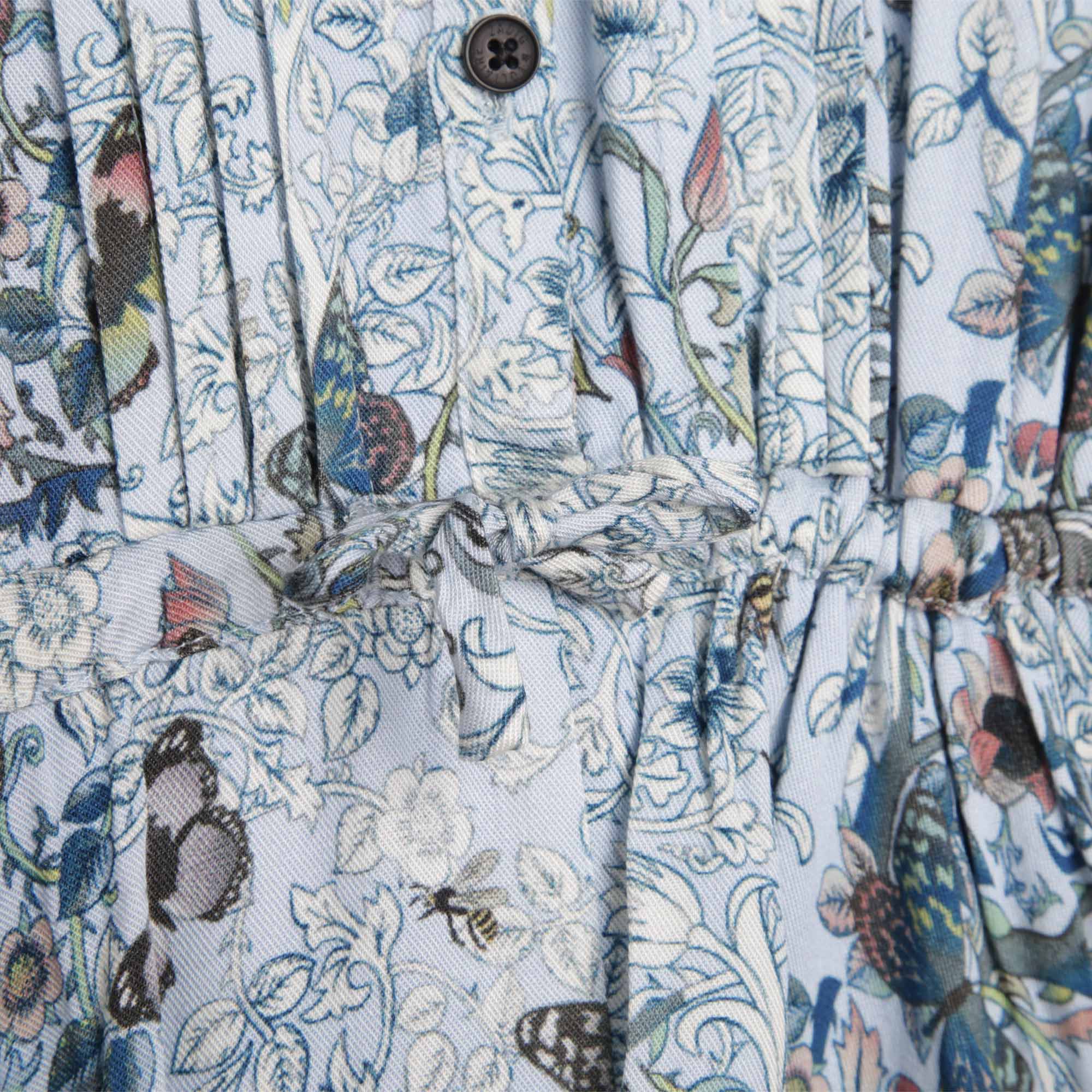Robe imprimée papillons à fermeture boutonnée - Pale blue