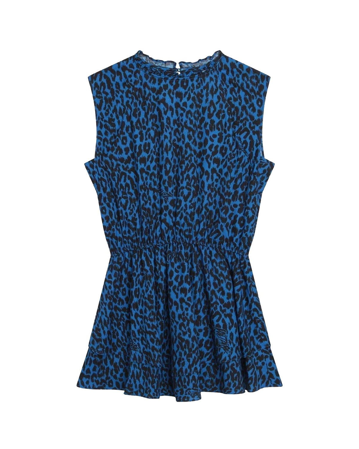 Robe crêpe de viscose imprimée intégral léopard - Perroquet