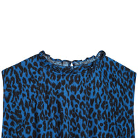 Robe crêpe de viscose imprimée intégral léopard - Perroquet