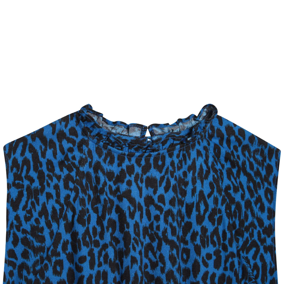 Robe crêpe de viscose imprimée intégral léopard - Perroquet