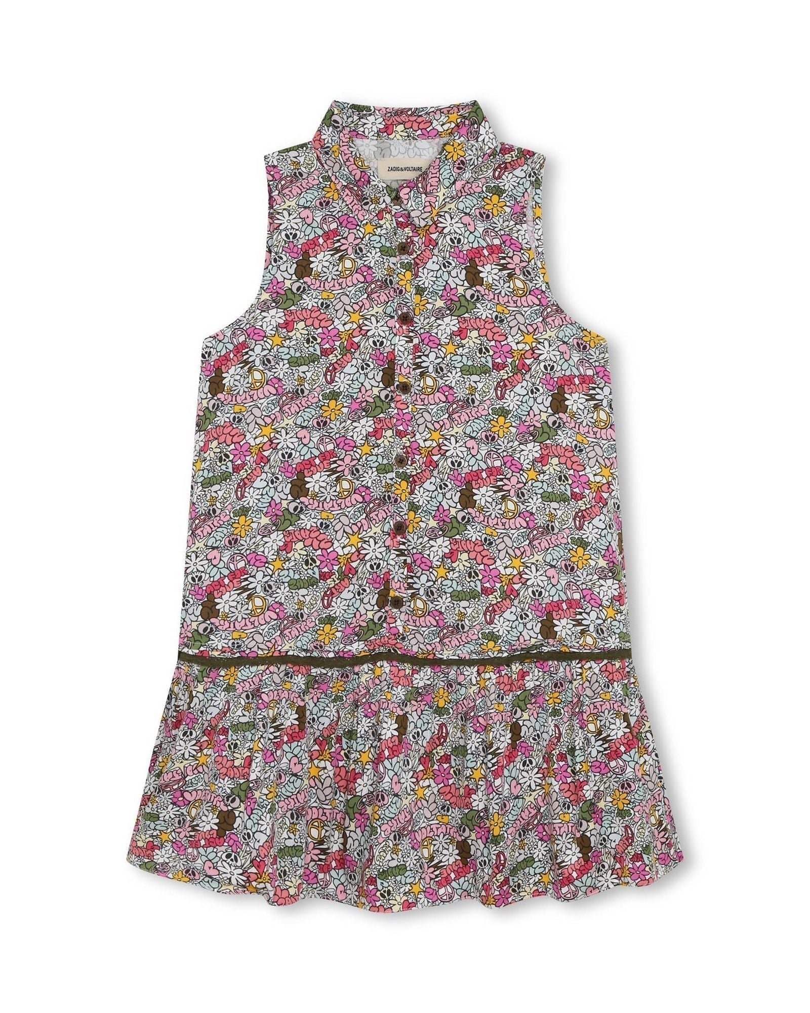 Core Cho full print dress - Wild Cherry