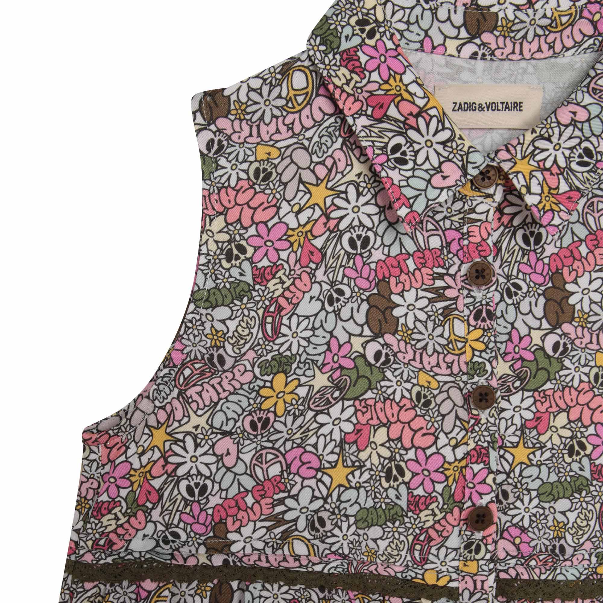Core Cho full print dress - Wild Cherry