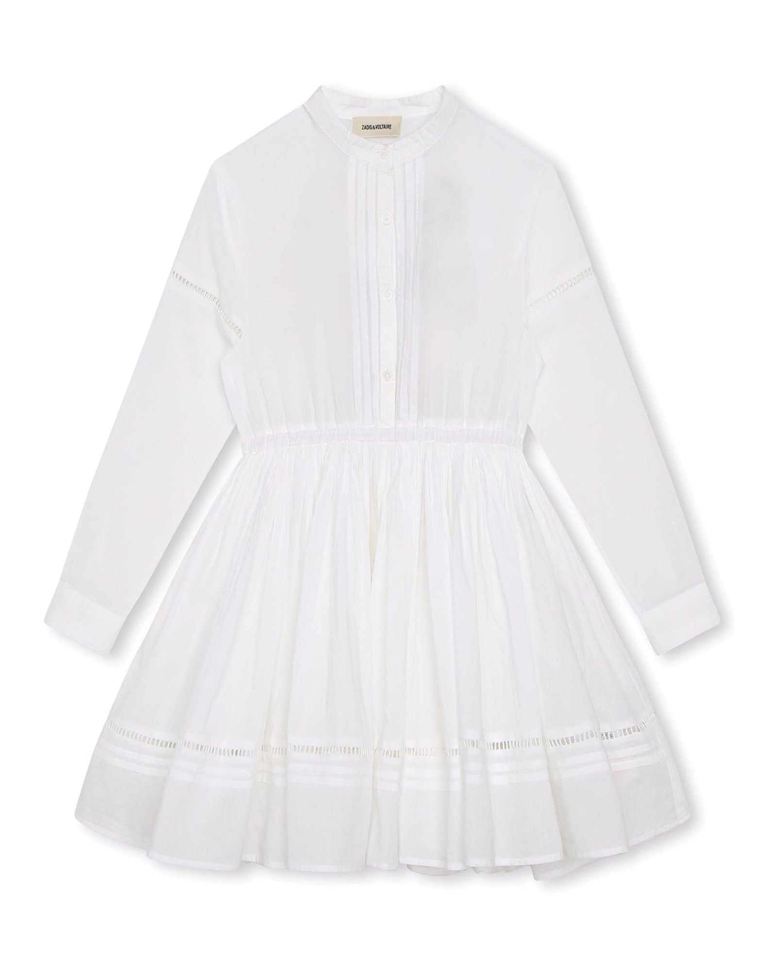 Robe de cérémonie à manches longues - Blanc
