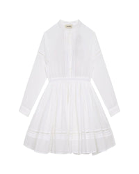 Robe de cérémonie à manches longues - Blanc