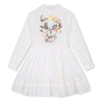 Robe de cérémonie à manches longues - Blanc