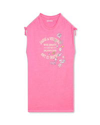 Robe sans manche en coton - Pink blush