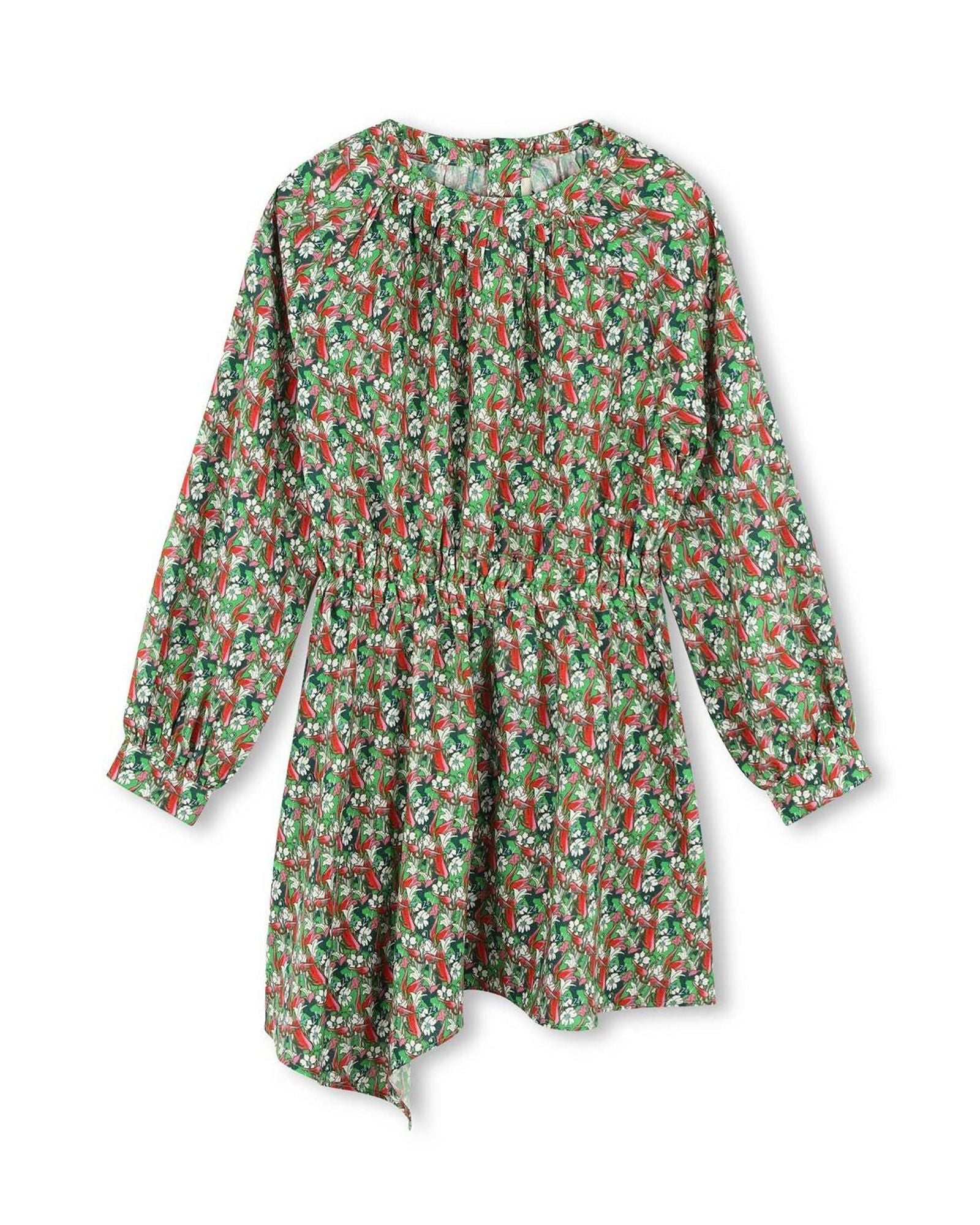 Robe en imprimé - Acid green