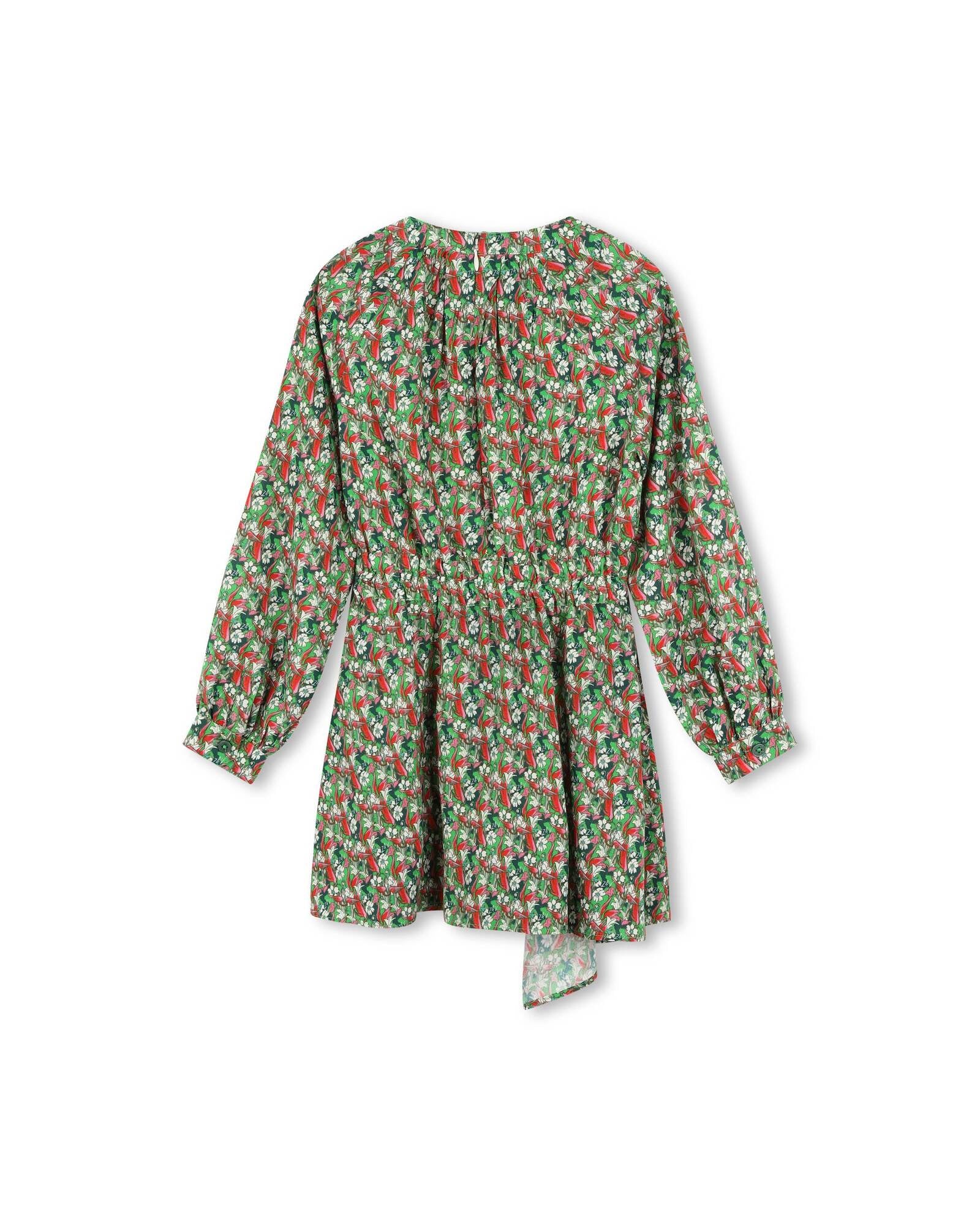 Robe en imprimé - Acid green