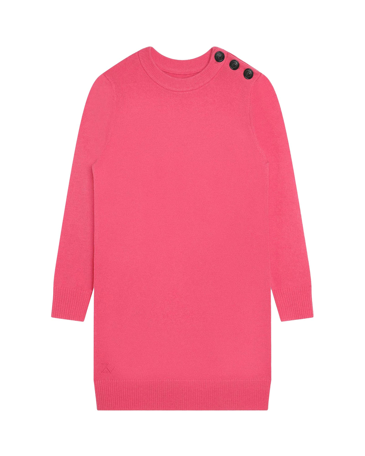 Robe avec illustration en laine - Rose Sorbet