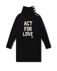 Robe en laine - Black