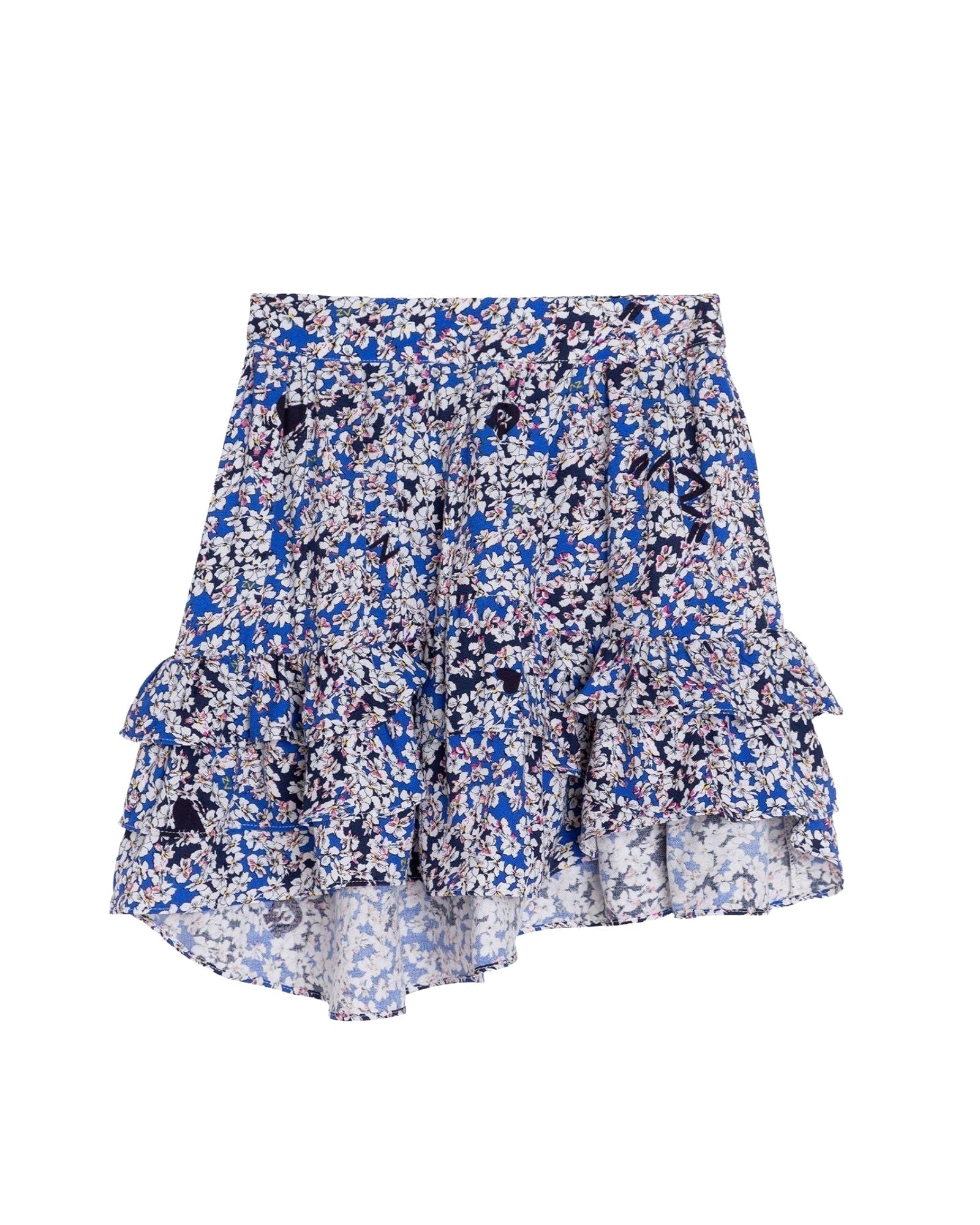 Ruffled crepe skirt - Multicolour