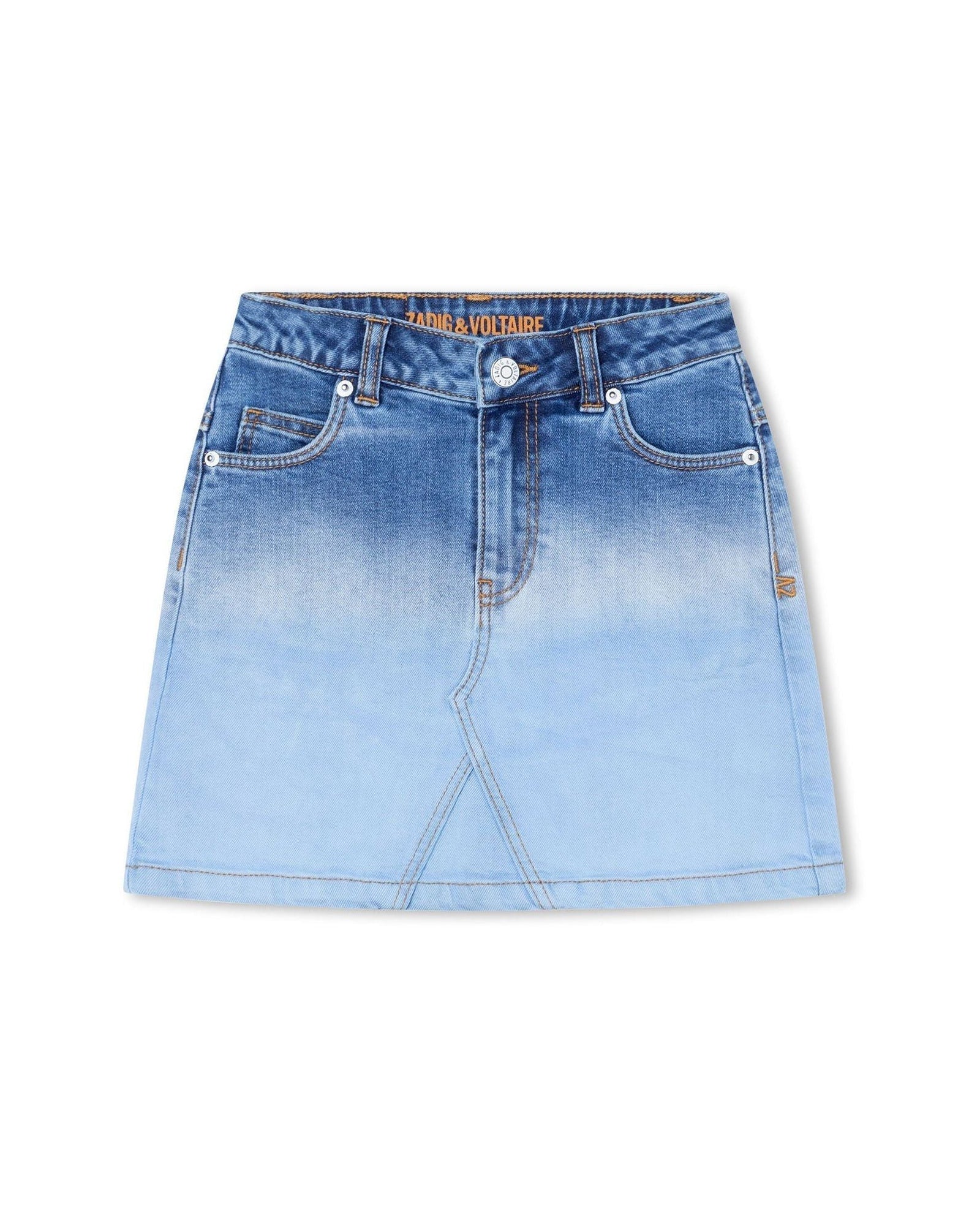 Jupe en denim coton - Stone bicolor