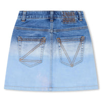 Jupe en denim coton - Stone bicolor