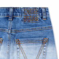 Jupe en denim coton - Stone bicolor