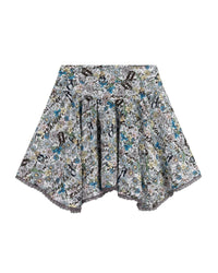 Flower print asymmetrical skirt - Ciel